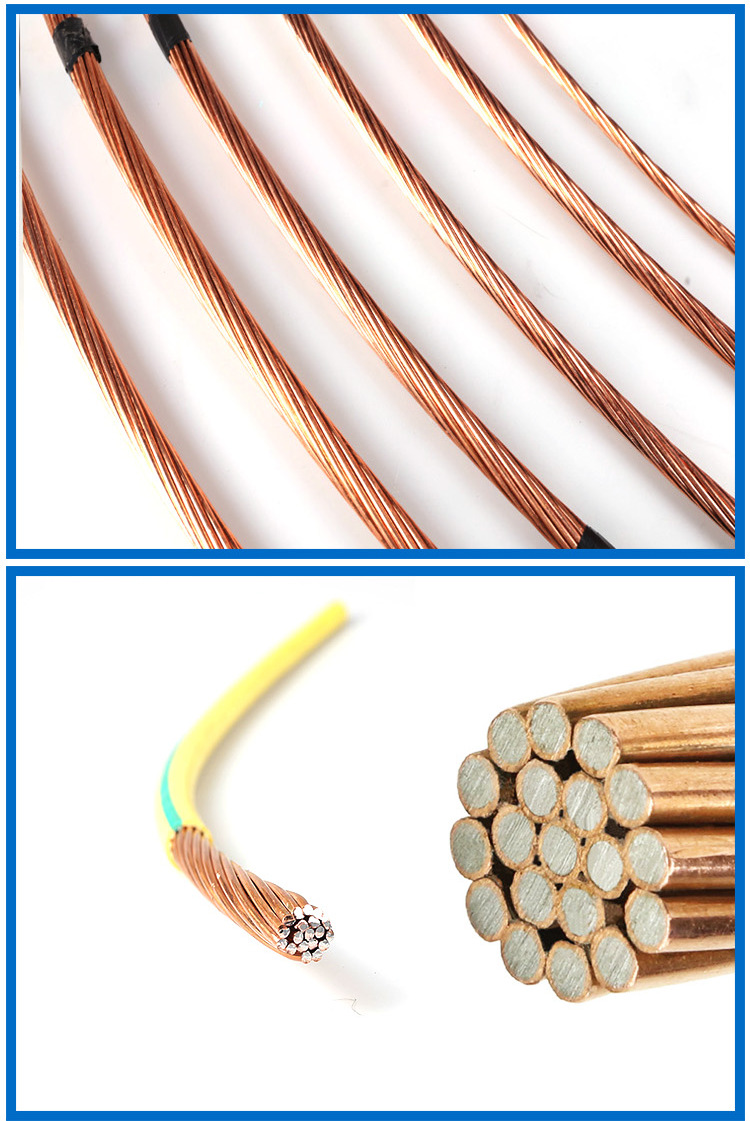 供应高耐腐蚀性接地线 工程经济型接地铜包钢接地绞线镀铜绞线