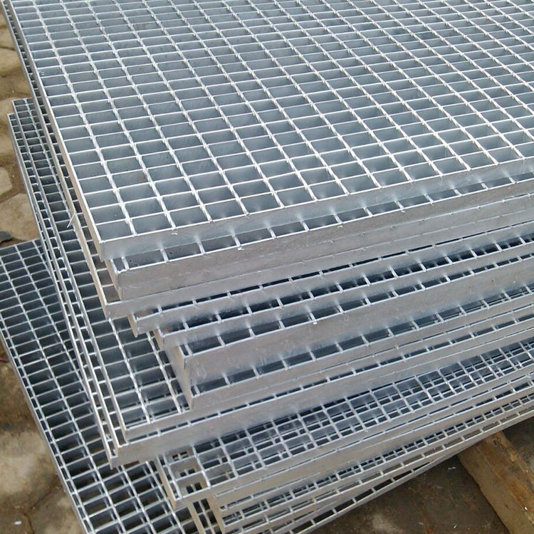 镀锌格栅板钢格板下水铁篦子防滑踏步板热镀锌排水沟盖板工作平台