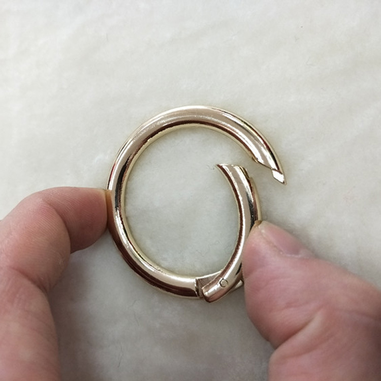 金属环圆扣 挂勾环扣圈 圆圈扣弹簧圈开口环包圆环扣双面呢金配件