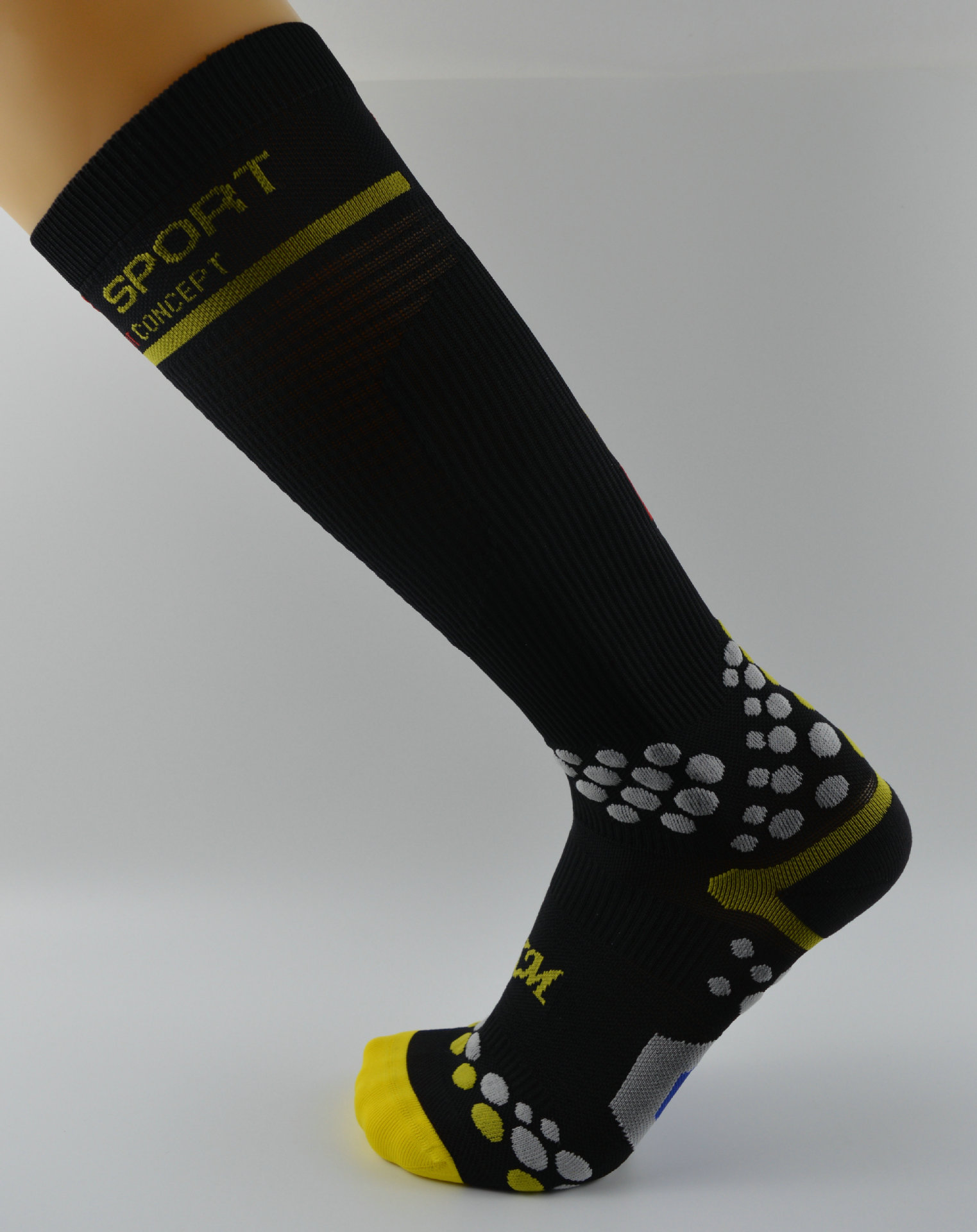 运动跑步压缩袜3d圆点篮球足球户外骑行慢跑越野马拉松机能袜男女