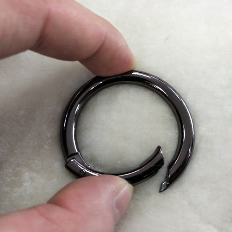 金属环圆扣 挂勾环扣圈 圆圈扣弹簧圈开口环包圆环扣双面呢金配件