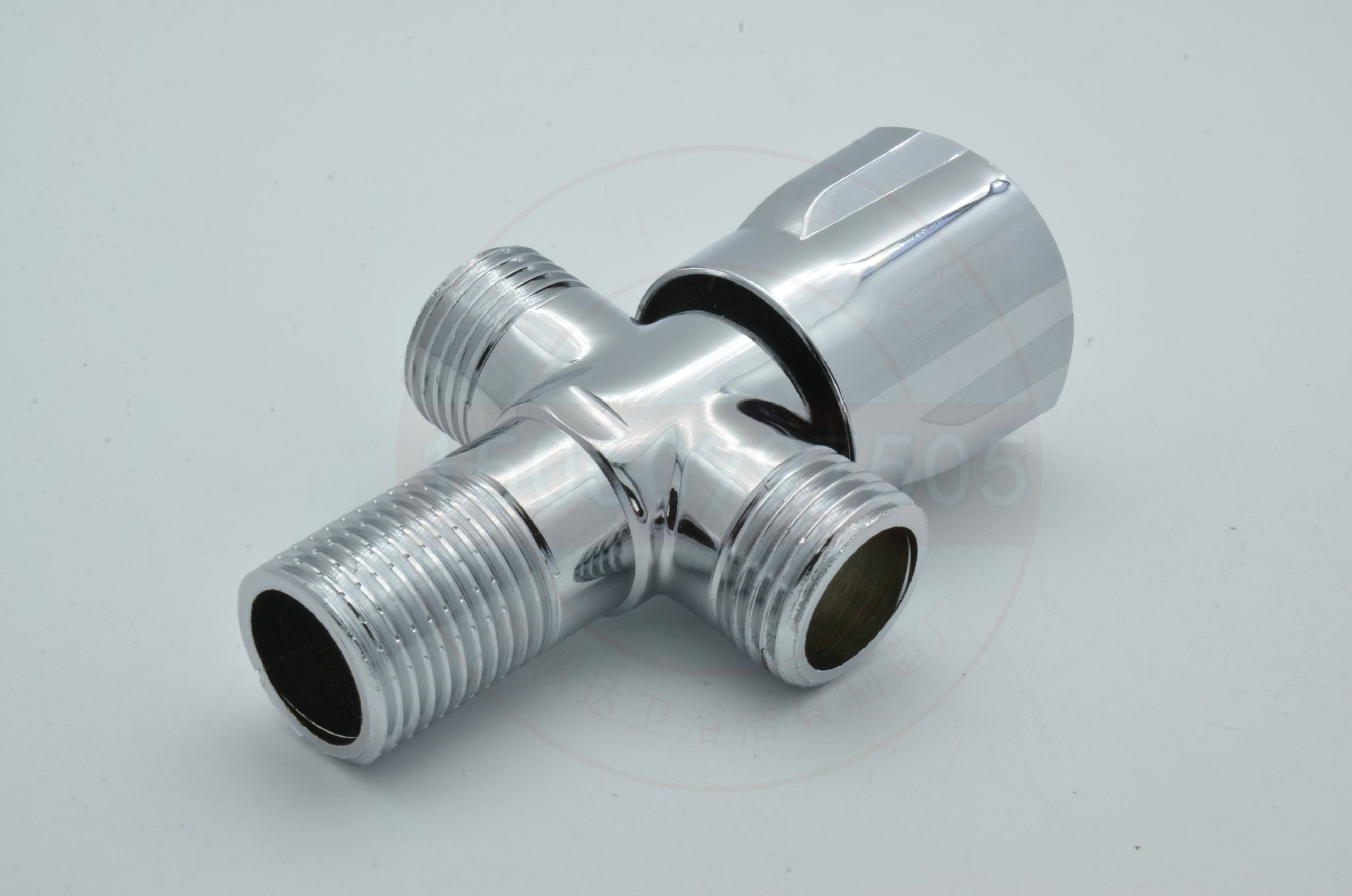 全铜一进二出角阀 马桶妇洗器喷枪小厨宝专用 双出水三角阀三通阀