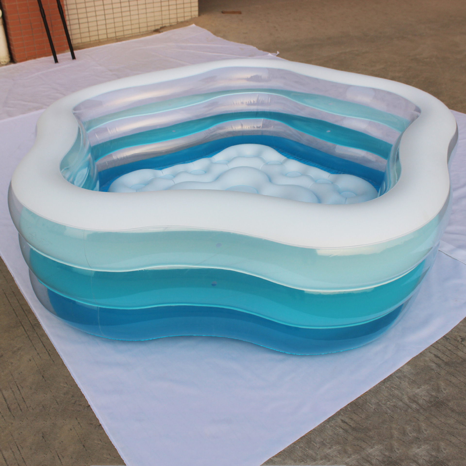 厂家直销充气大型游泳水池 2米大空间加厚耐磨材料充气大型游泳池