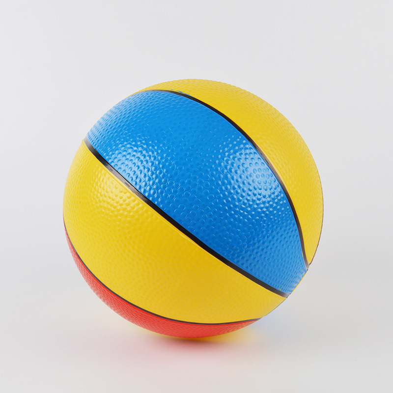 5寸彩色儿童篮球批发皮球拍拍球厂家直销