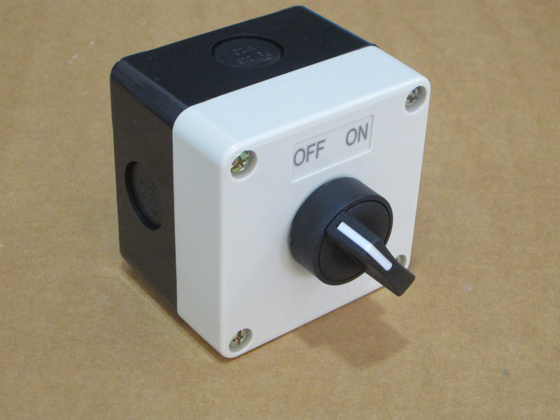 厂家直销 防水型旋钮开关1一位旋钮开关盒 成套按钮开关盒