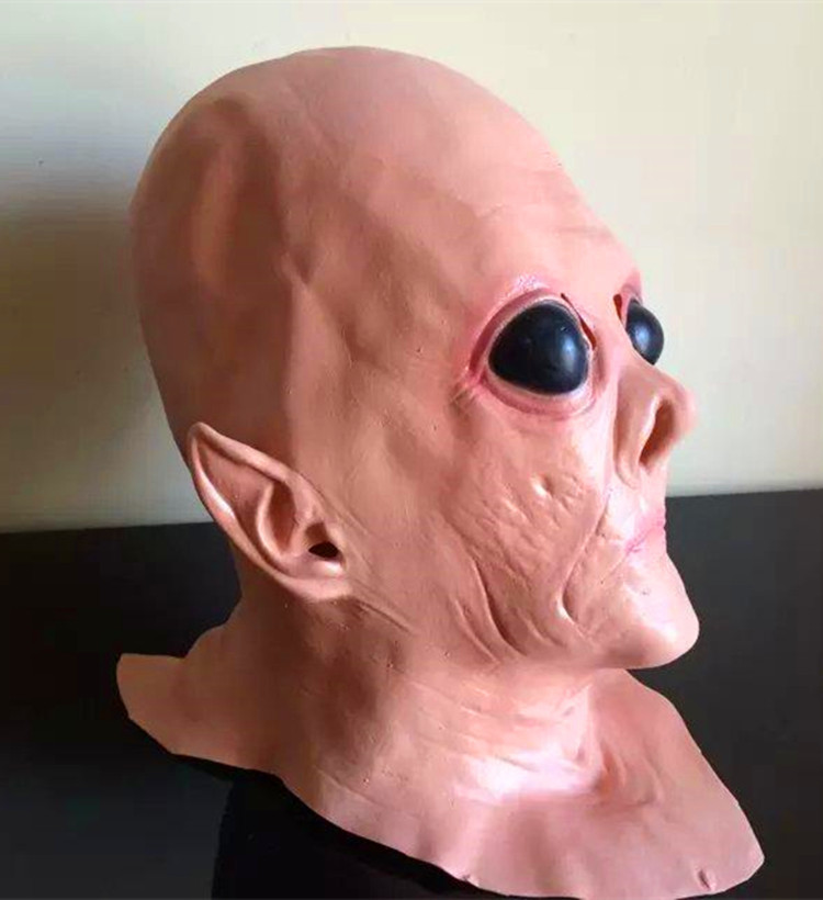 ufo外星人面具 科幻电影鬼面具恐怖cos丧尸头套 酒吧鬼屋密室道具