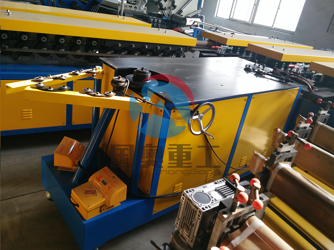 虾米弯头机 圆风管接头设备咬口机 多功能卧式虾米弯头机