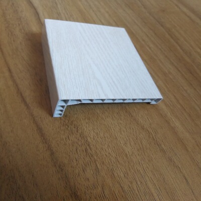 厂家直销烤漆塑钢7公分平七字钢木门套线pvc装饰线条门边框线永康