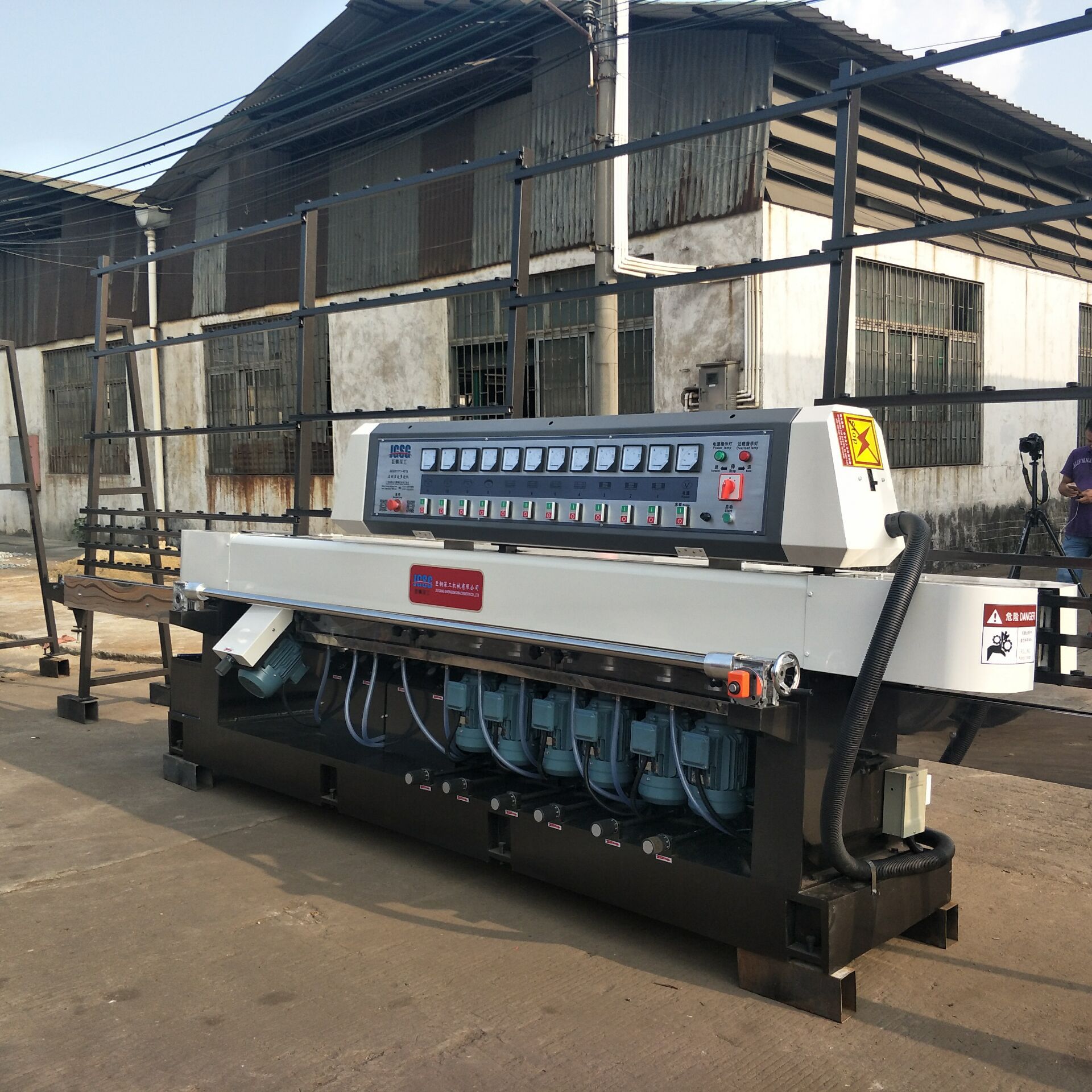 11磨头石材磨边机 无极变速进料 大理石,瓷砖必备加工机械