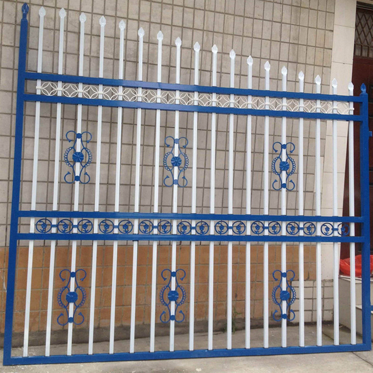 小区铁艺栅栏门-工厂方管焊接大门