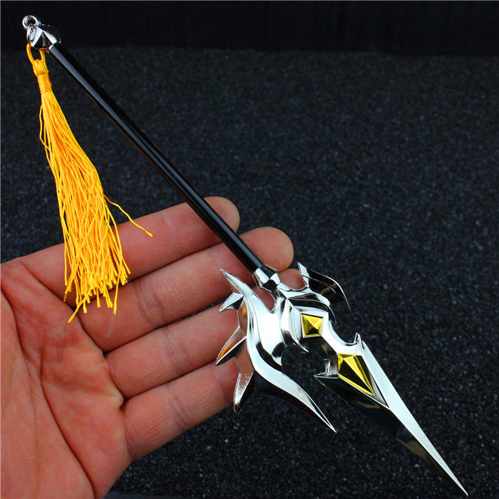 王者武器韩信白龙吟 韩信街头霸王金属武器 赵云苍天翔龙兵器22cm