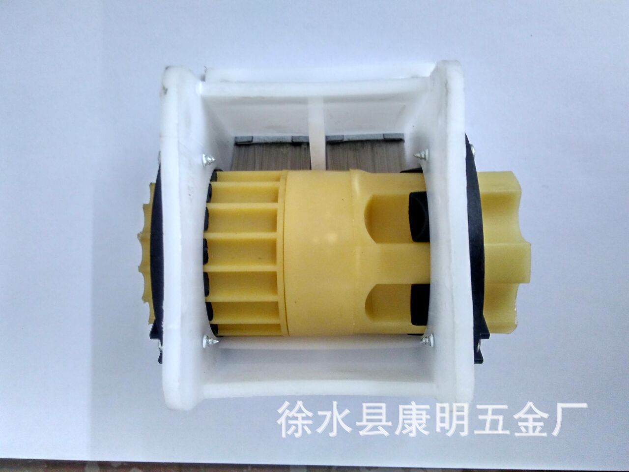 河北康明小麦玉米播种机配件塑料双腔排种盒排肥盒两用盒