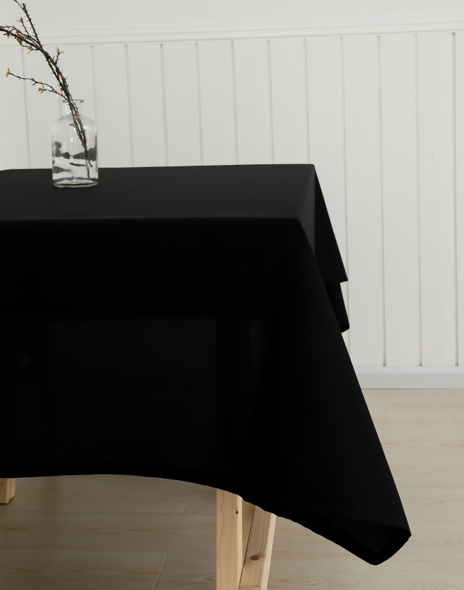 厂家直销长方形成品桌布 黑色涤纶平纹桌布台布餐桌布现货批发  