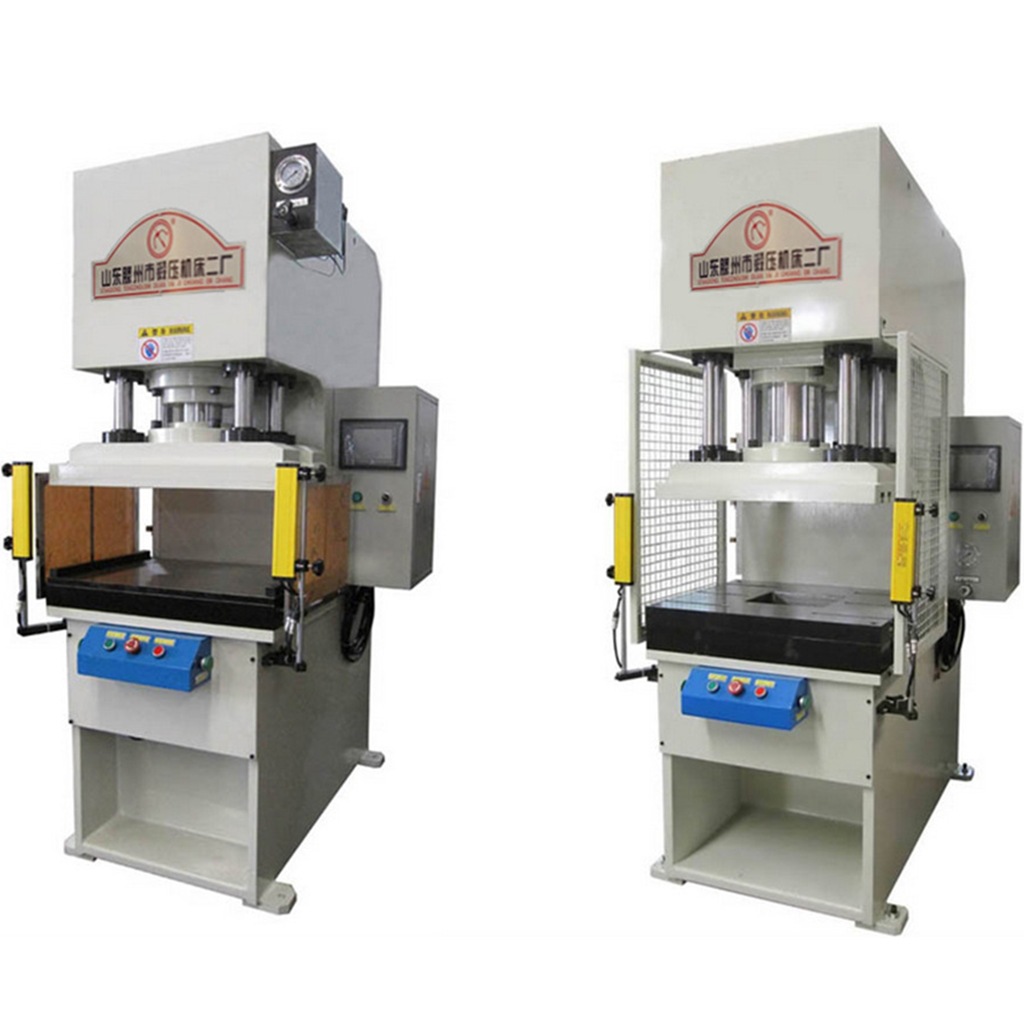 单柱液压机yq41单柱矫直整形冲孔精冲液压机床200t厂家直销