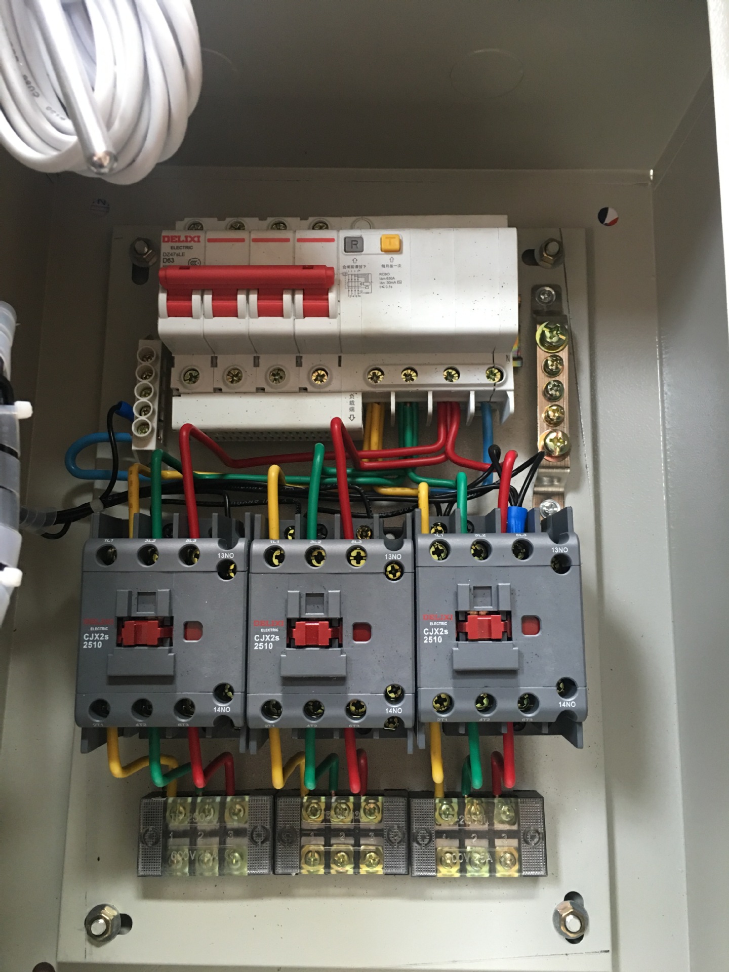 电热带加热管单路温控箱220/380v数显温度控制器双温控风机控制箱