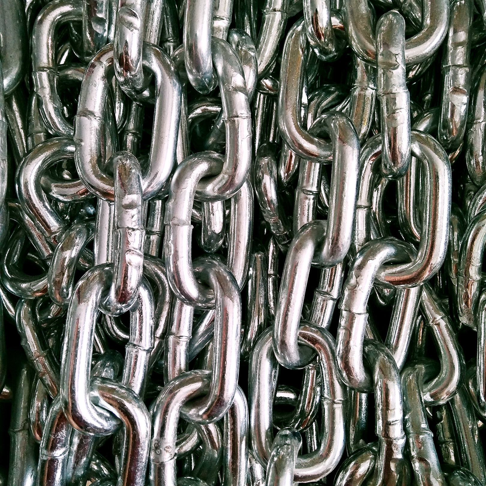 镀锌链条铁链子批发 焊接链规格3mm-22mm热镀锌铁链 护栏链环链