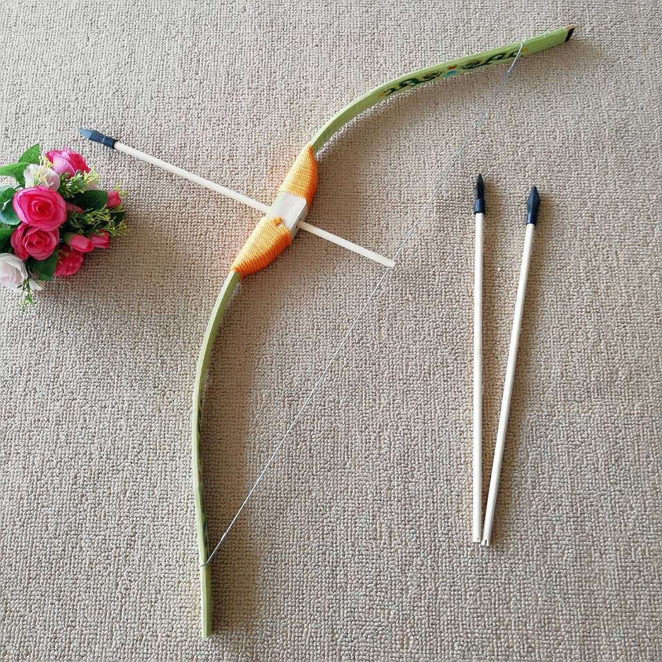 弓箭批发木制手工磨削户外射击模型软胶头无杀伤力十字弩地摊玩具