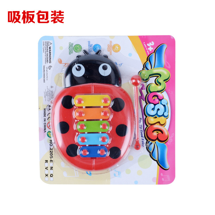 Baby Insect Toy Piano Early Education Music Music Box Creative Five Scales Children Percussion Musical Instrument Toys Wholesale