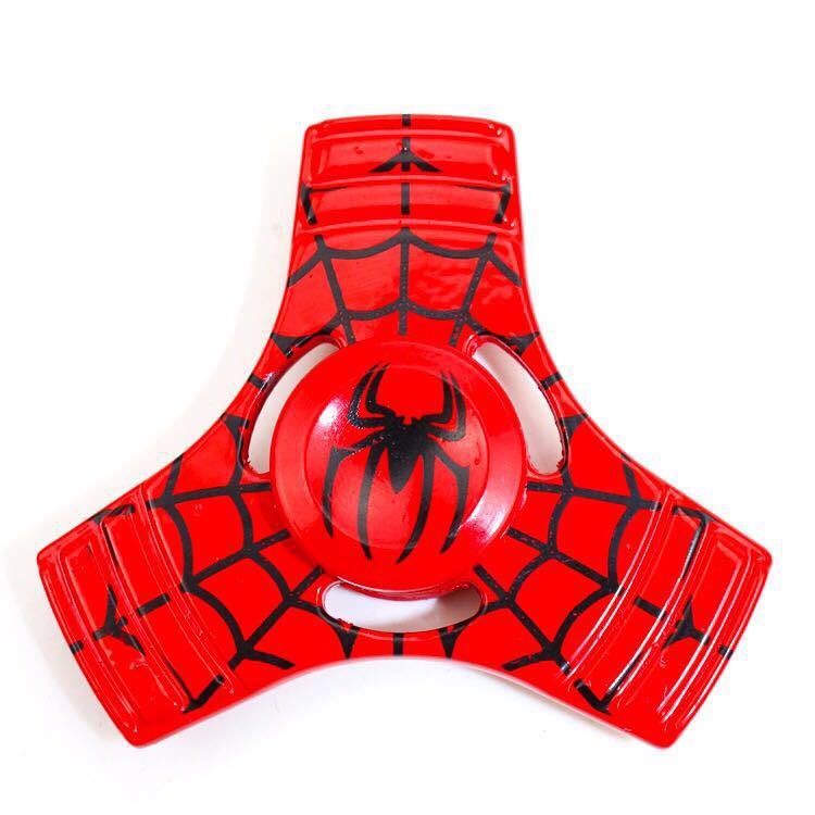 锌合金三角指尖陀螺 减压玩具三叶旋转持久 蝙蝠侠复仇者联盟