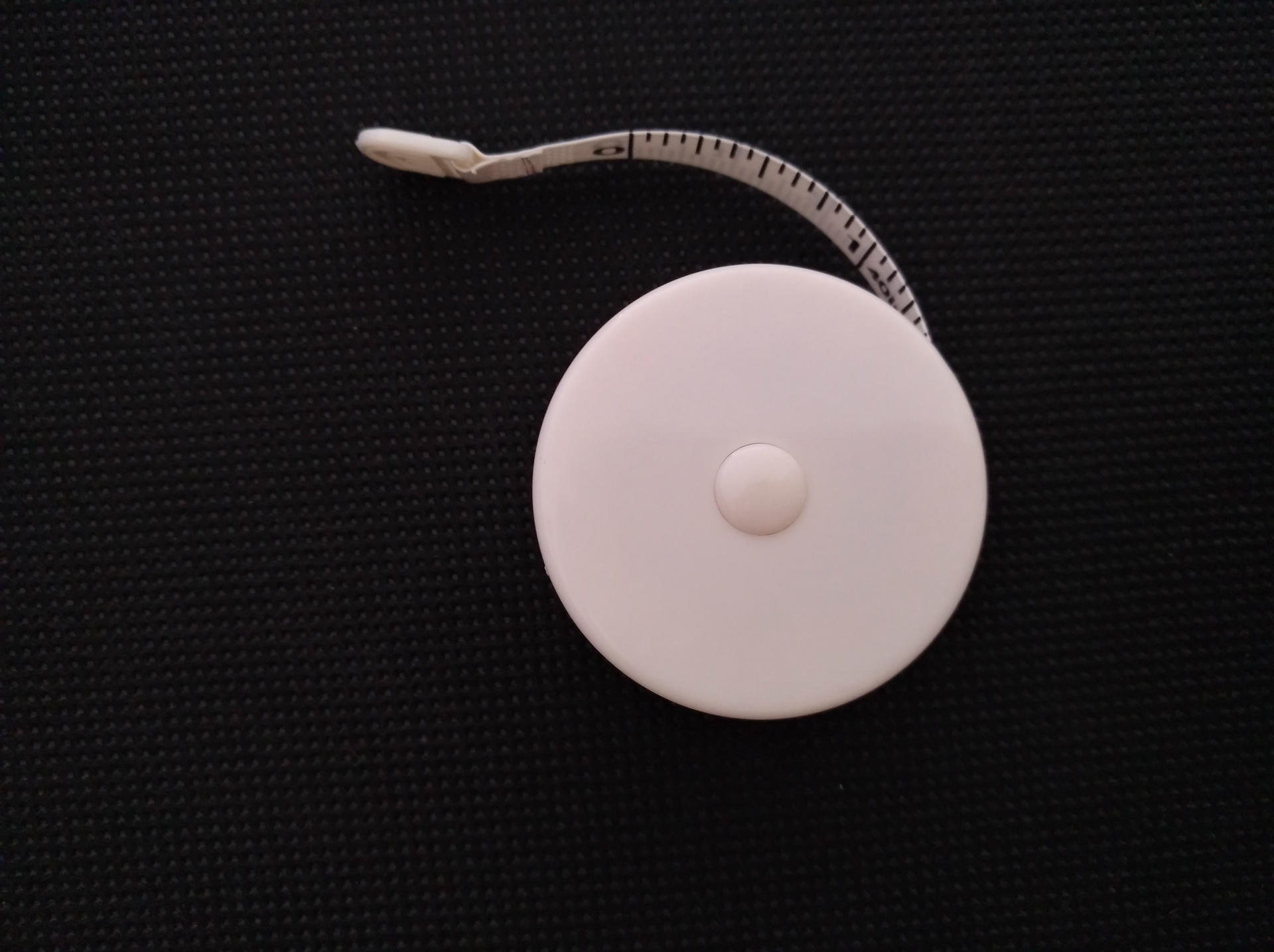 定制塑料白色迷你小圆形公英制1米卷尺 3000只起订