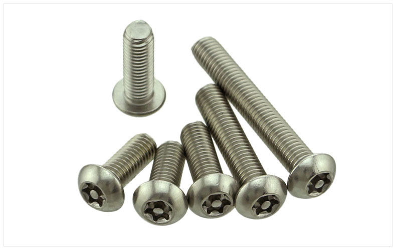 盘头梅花槽带柱芯机牙螺丝 盘头防盗螺钉 不锈钢304m4/6/8/10/12