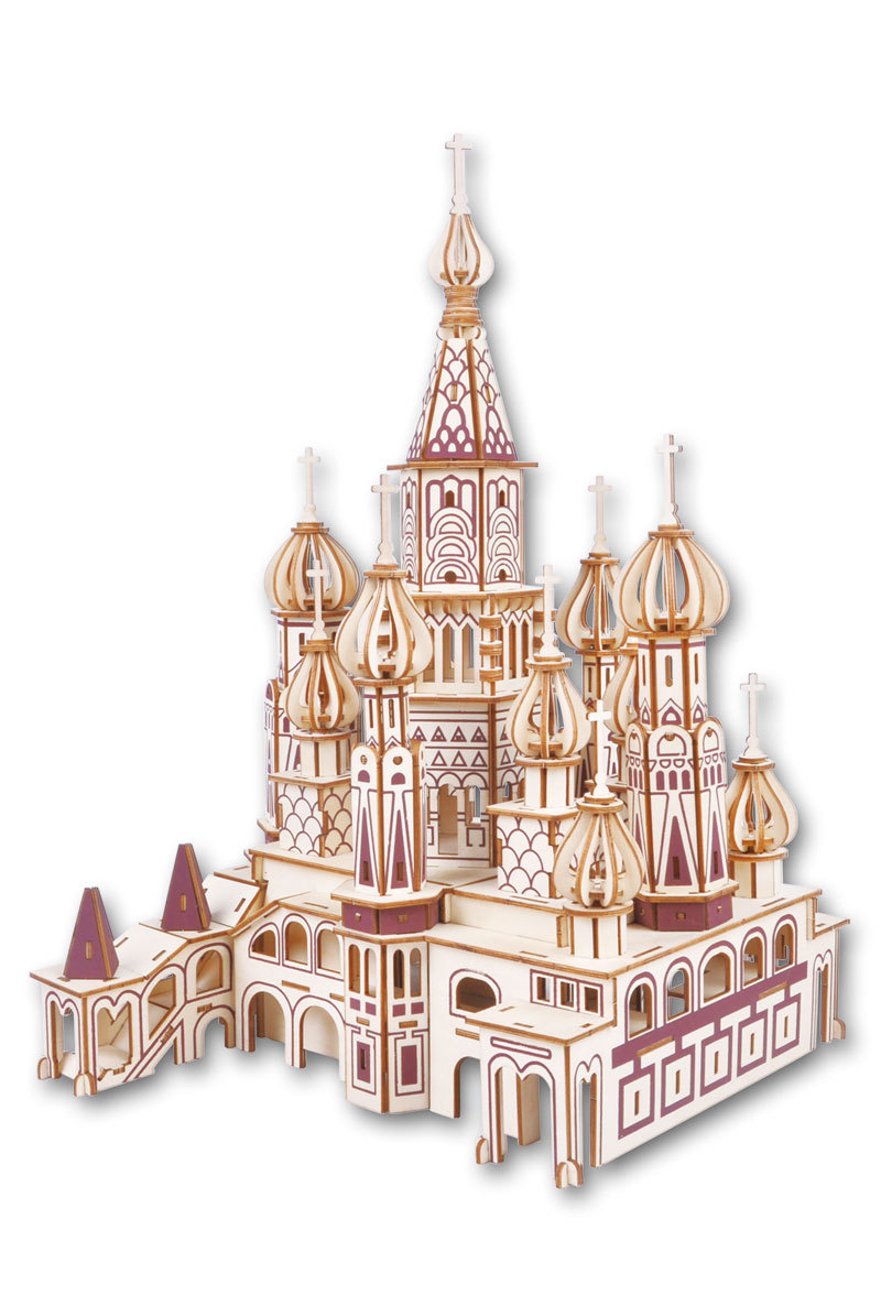 jg俄罗斯古堡 /激光切割/diy益智玩具/立体拼图/木制仿真模型批发