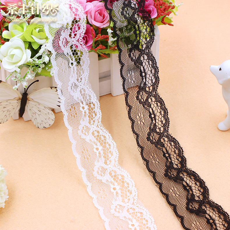 4cm non-elastic nylon lace children‘s clothing skirt commonly used ornaments accessories