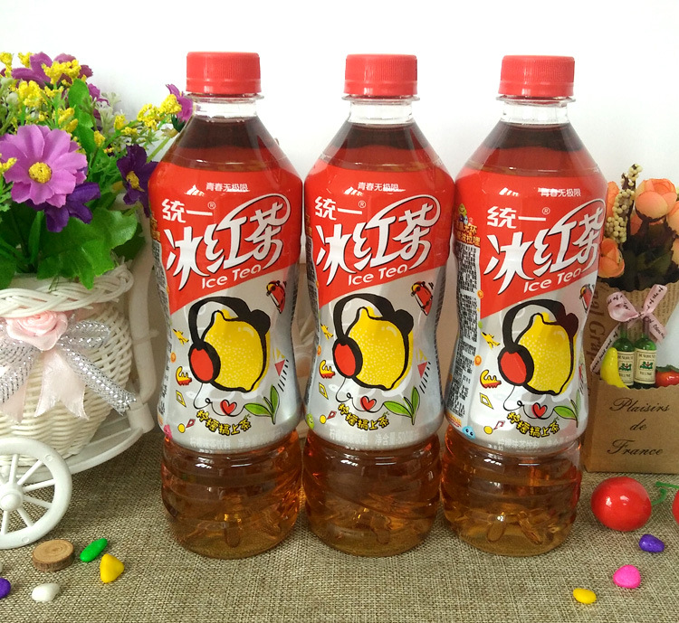 批发统一冰红茶500ml*15瓶整箱企业采购休闲茶品备用