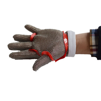 厂家批发定制钢环手套 不锈钢丝 5级防割 钢环手套