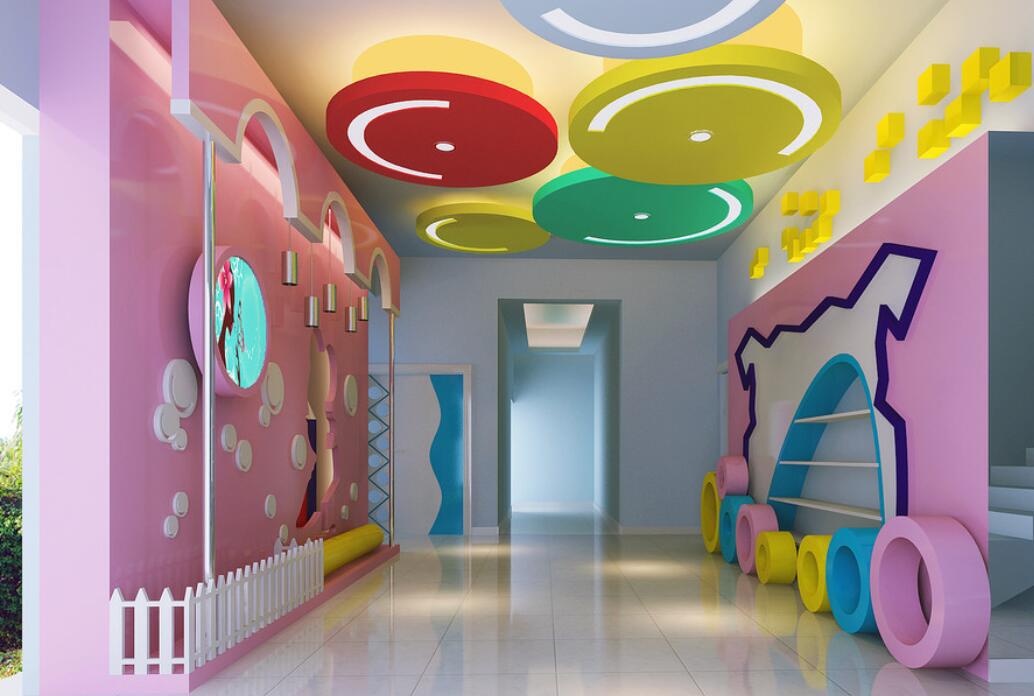 幼儿园装修吊顶七彩糖果屋造型铝单板天花建材