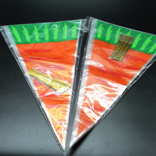 创意个性糖果包装cpp袋 半透明胡萝卜印刷塑料袋 三角袋厂家批发