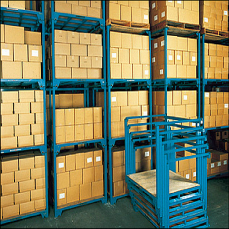 重型仓储折叠式巧固架斜插式堆垛架物料架定制厂家直销