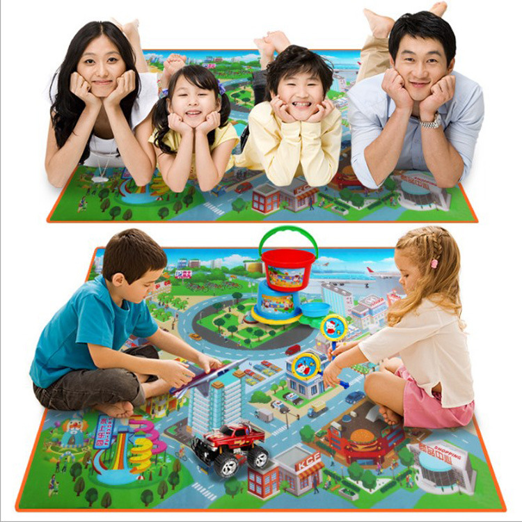 Child Play Mat Exquisite Traffic Games Map Baby Toddler Early Education Floor Mat Milk Children Carpet Toys