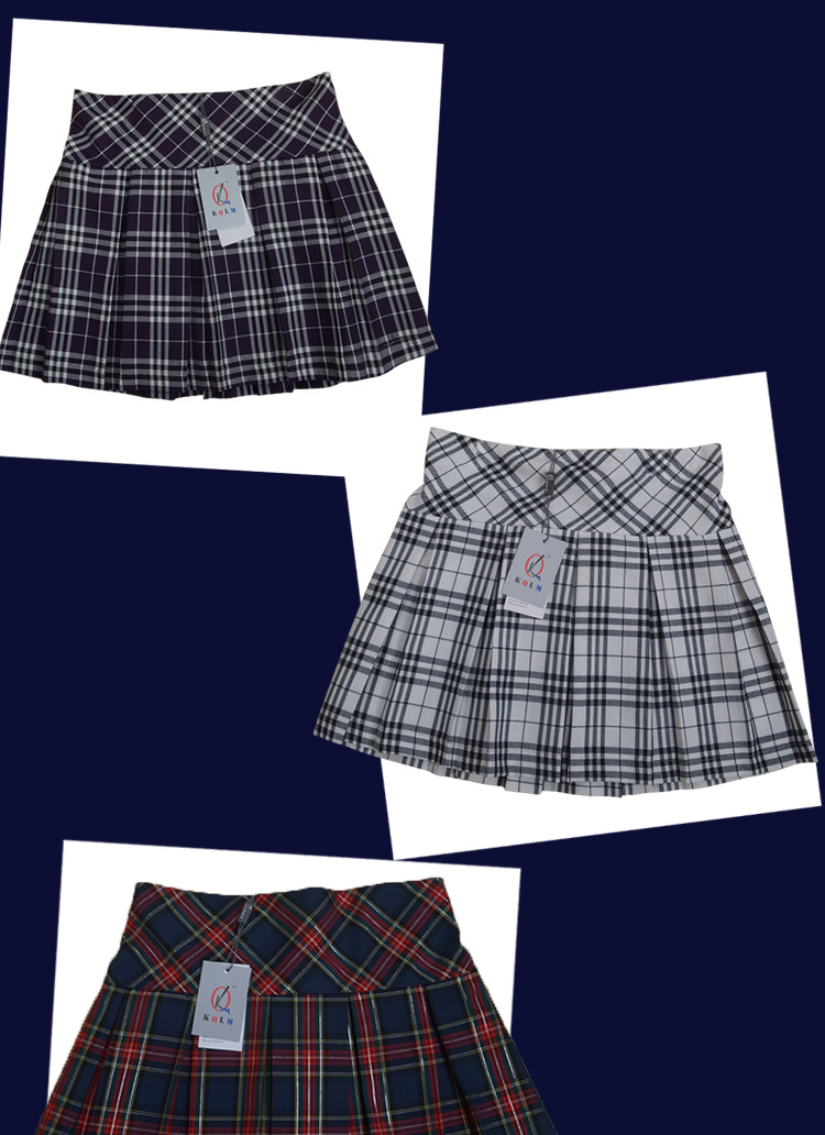 格子半身裙模板_07