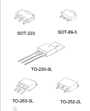 供应集成电路稳压ic ams1117-1.8 贴片封装sot-223低价现货