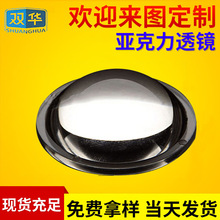 光学透镜亚克力COB灯透镜led手电筒灯平凸透镜直径10-80mm厂家