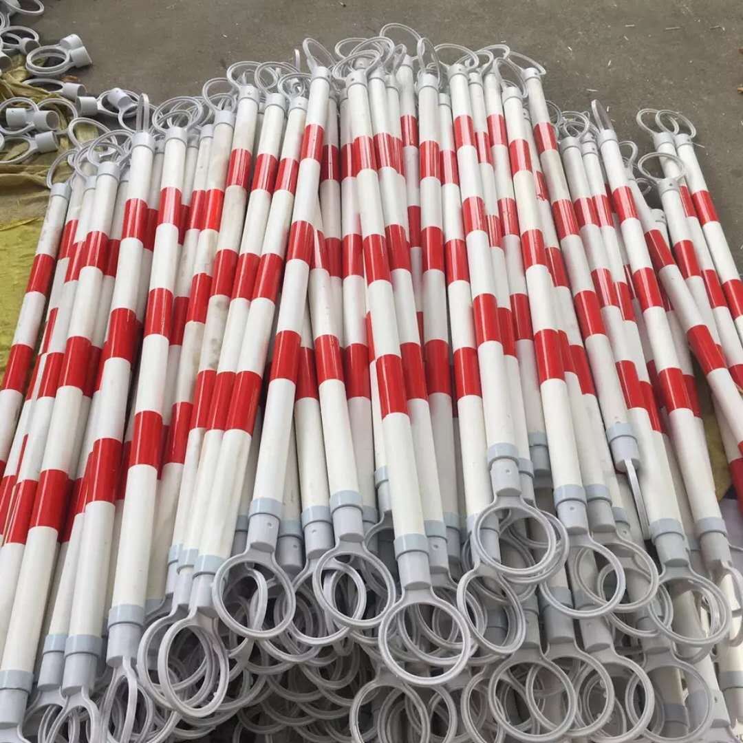 路锥连接杆2米加长红白塑料路锥杆道路路锥警示杆反光连接杆黄黑