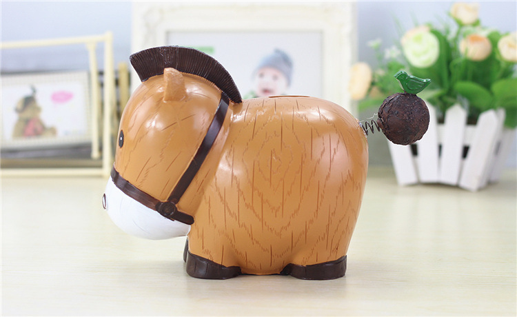储蓄时光精美礼品十二生肖之萌马大号存钱罐儿童创意礼品家居摆件