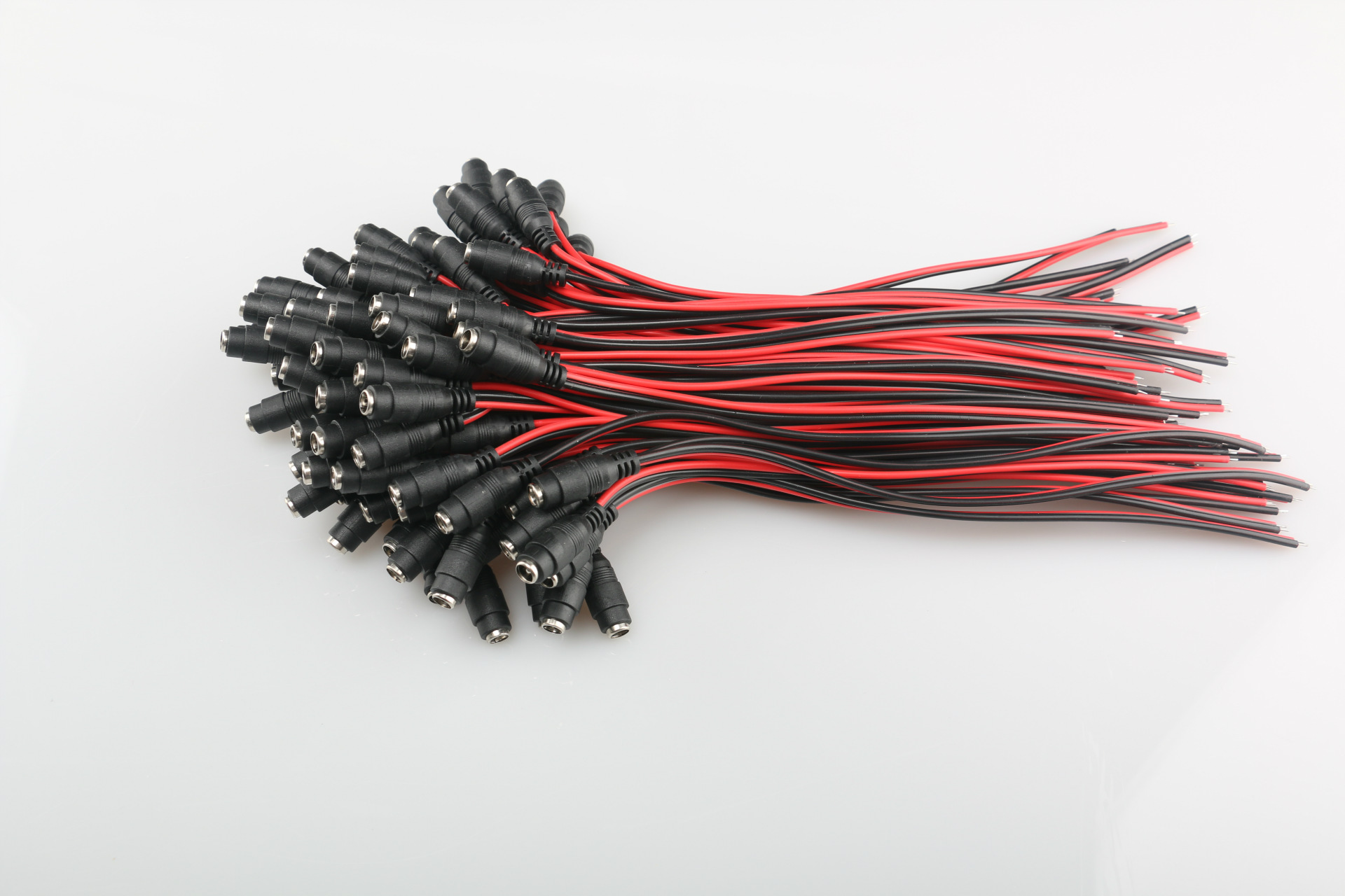 dc电源线 dc母头线 红黑直流电源母头线 led监控电源母头线2.1mm