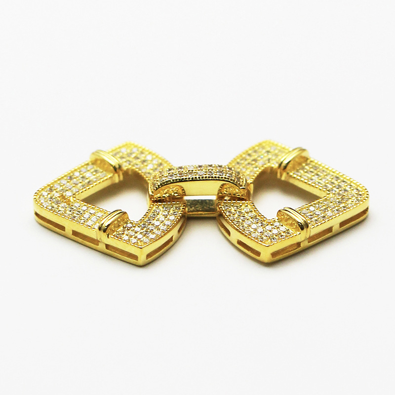 925纯银微镶水钻扣搭扣 diy手工串珠配件 珍珠项链手链扣 35292 种类