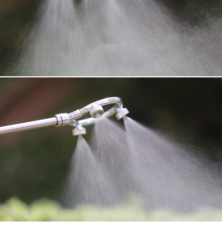 电动喷雾器配件 农用高压打药机不锈钢圆形喷头 环形三喷头