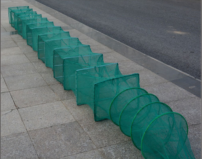 5米虾笼捕虾网折叠捕鱼笼鱼网泥鳅网抓河虾网自动龙虾网厂家直销