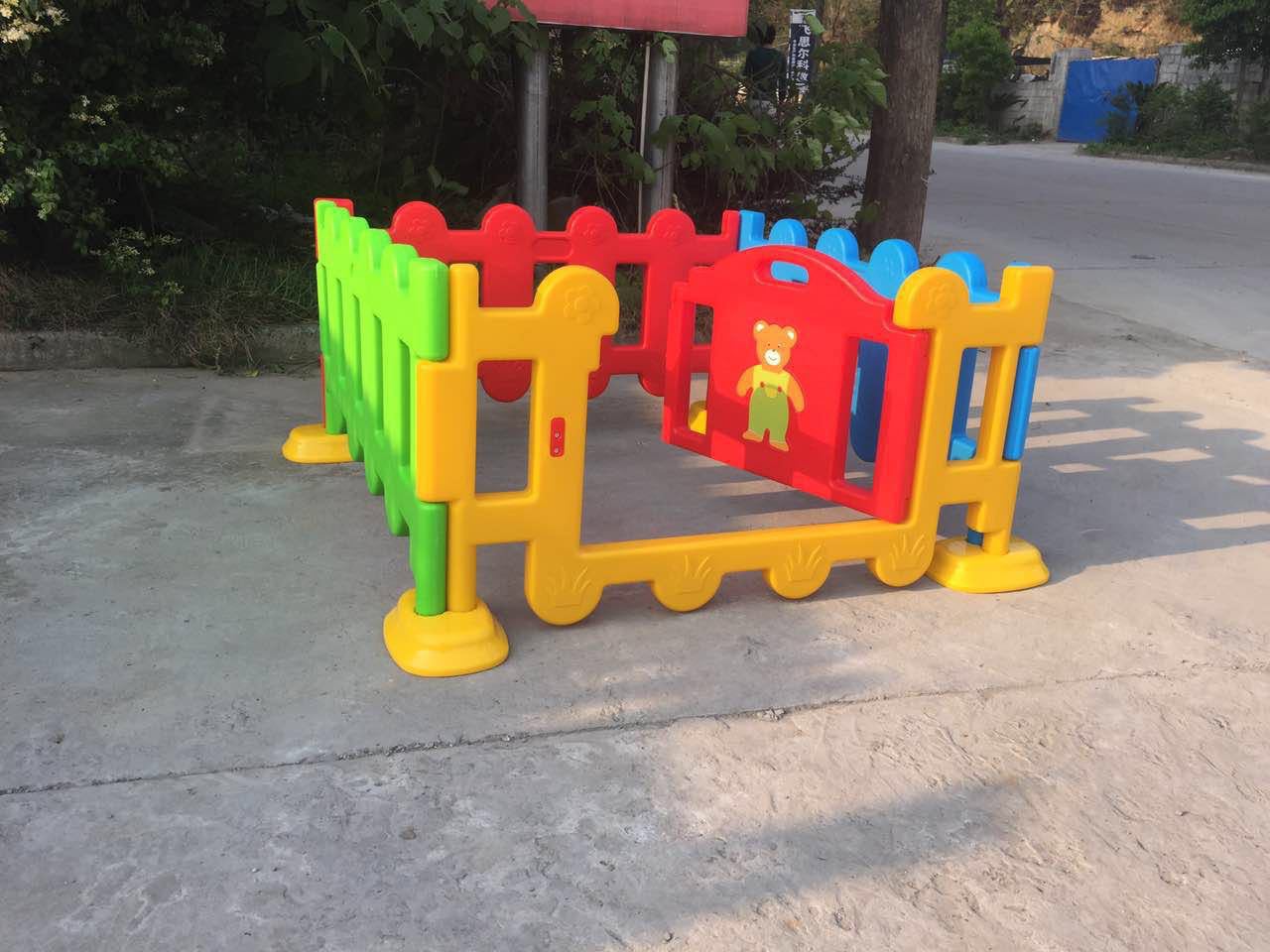 批发幼儿园户外彩色围栏塑料小栅栏儿童防护栏淘气堡围栏