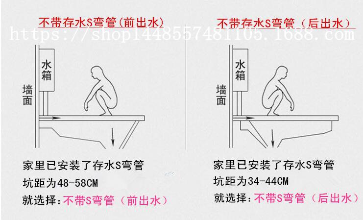 厂家直销惠达卫浴蹲便器蹲厕蹲坑带弯不带弯管陶瓷大便器had409