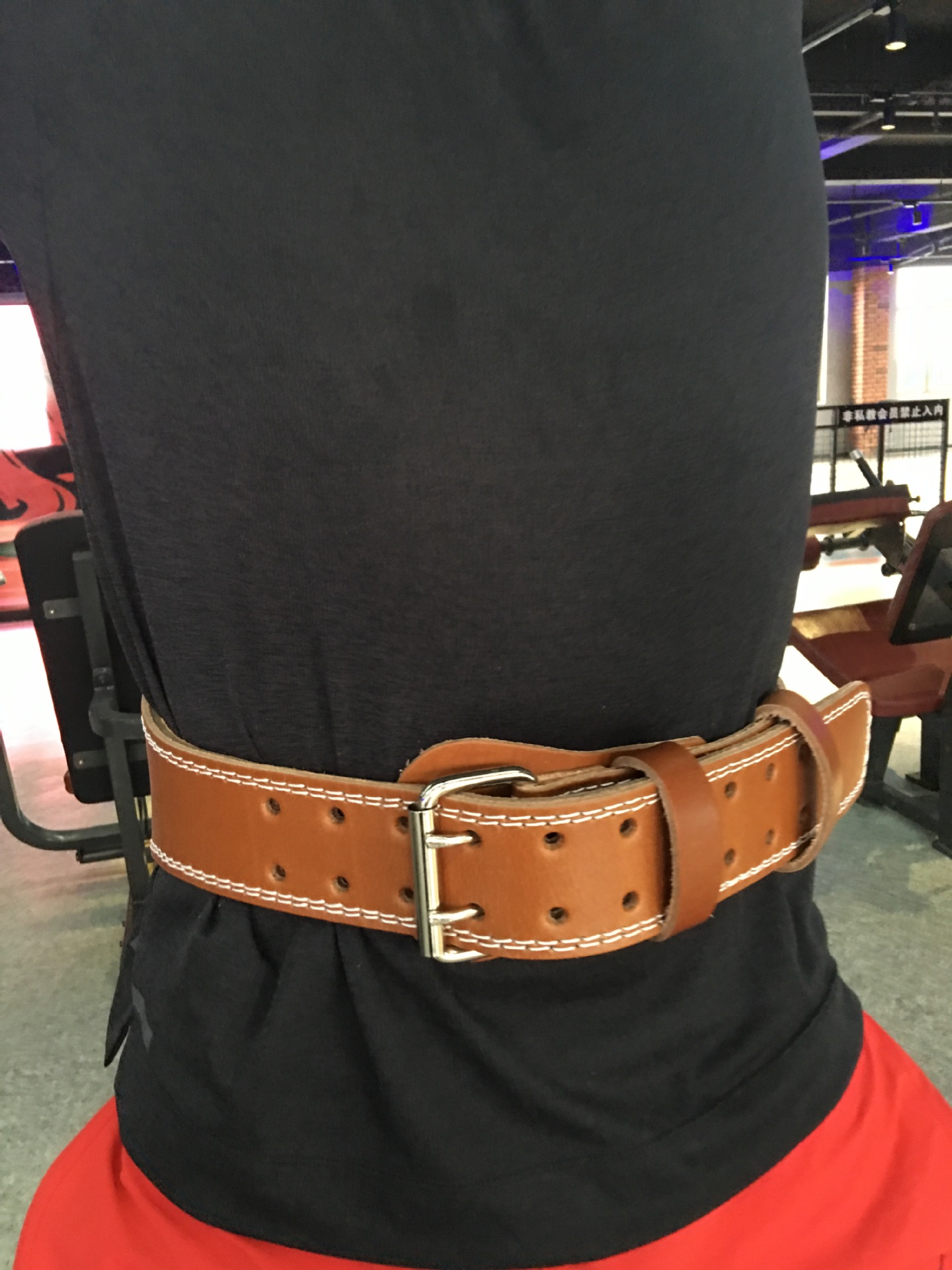 可定制logo健身健美牛真皮举重腰带男女士深蹲硬拉专业运动护腰带