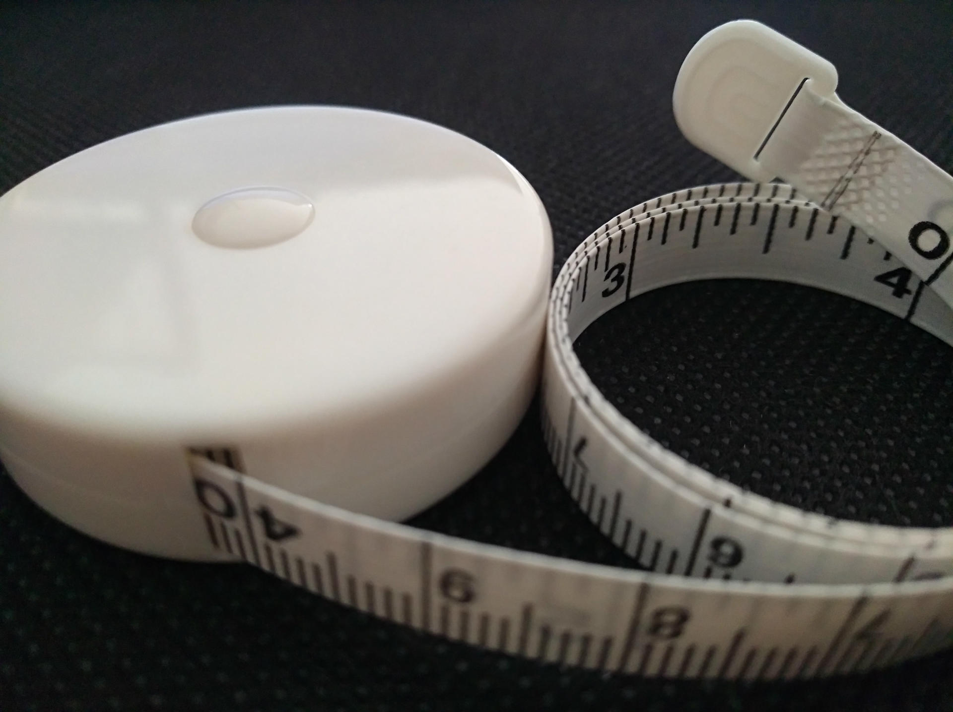 定制塑料白色迷你小圆形公英制1米卷尺 3000只起订