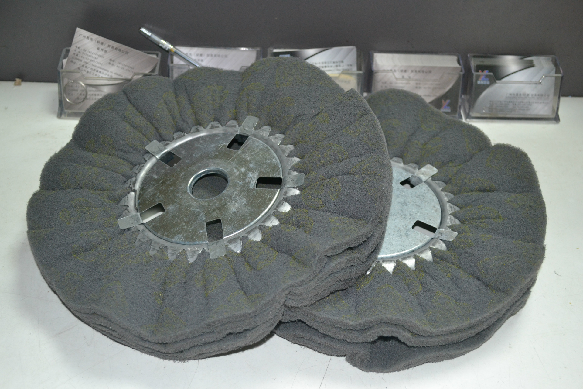 32孔*300大*4层 800# 百洁布风轮 抛光轮 砂布风轮 不锈钢金属打