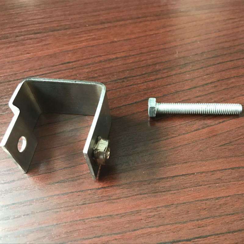 钢格板安装夹厂家a30型标准卡夹m扣沟盖不锈钢格栅板安装固定卡扣