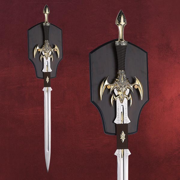 魔兽道具黑暗精灵神剑全金属cos道具影视道具工艺剑礼品剑 不开刃