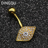 Tripod jewelry|Navel nail Europe and America 2018 new pattern Popular Funny Eye stainless steel zircon